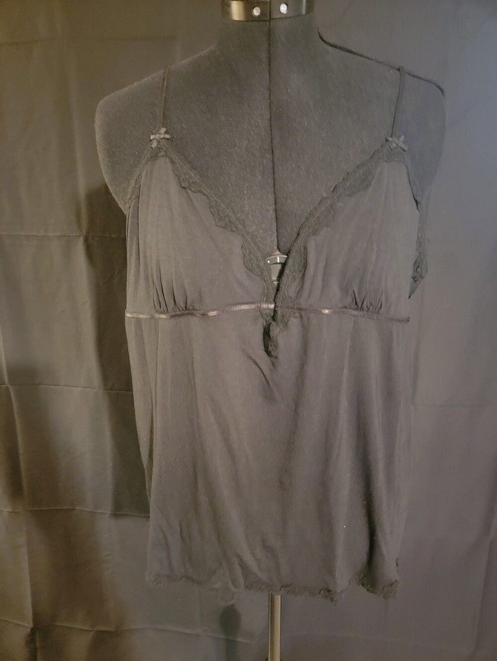 Old Navy Black Lace-Trim Camisole